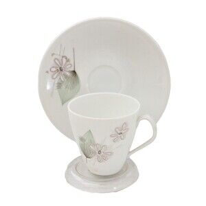 Rare Vintage Kon Plazuid Gouda Edel Porcelain Tea Cup and Saucer